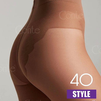 Conte Style Soft 40 Den - Modelling Bikini Shaping Women's Tights (8С-74СП)
