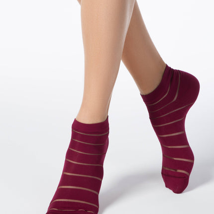 Conte Fantasy #17S-56SP - 1 pair Cropped Polyamide Women's Socks
