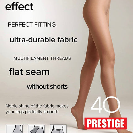 Conte Prestige 40 Den - Classic Sheer to Waist T-top Women's Tights (8S-45SP)