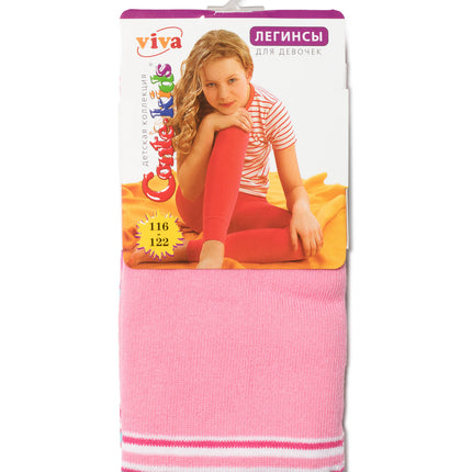 Conte Viva #6С-14СП(006) - Kids Cotton Classic Striped Leggings for Girls