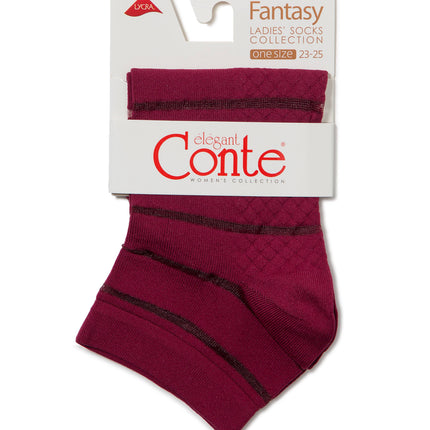 Conte Fantasy #17S-56SP - 1 pair Cropped Polyamide Women's Socks