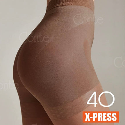 Conte X-Press Soft 40 Den - 5 Modelling Belts Control Top Women's Tights (8S-69SP)