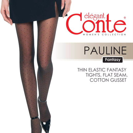 Conte Pauline 20 Den - Fantasy Women's Tights with geometric pattern "dots" (20С-90СП)