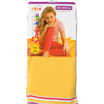Conte Viva #6С-14СП(006) - Kids Cotton Classic Striped Leggings for Girls