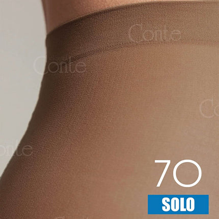 Conte Solo 70 Den - Classic Women's Tights with a Reinforced Shorts (15S-43SP)