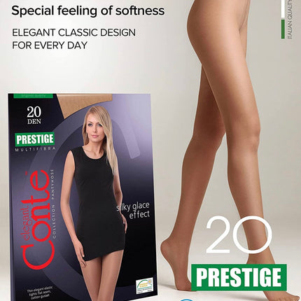 Conte Prestige 20 Den - Classic Sheer to Waist T-top Women's Tights (8S-43SP)