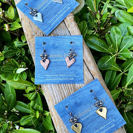 RUSTIC HEART EARRINGS