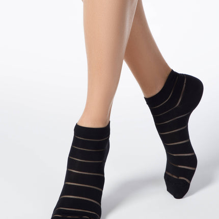 Conte Fantasy #17S-56SP - 1 pair Cropped Polyamide Women's Socks