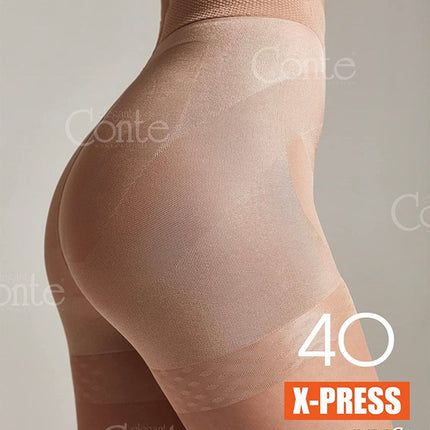 Conte X-Press Soft 40 Den - 5 Modelling Belts Control Top Women's Tights (8S-69SP)