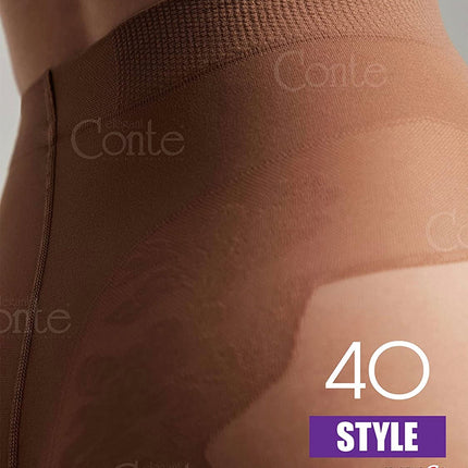 Conte Style Soft 40 Den - Modelling Bikini Shaping Women's Tights (8С-74СП)