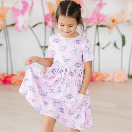 Jurassic Joy S/S Pocket Twirl Dress