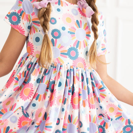 Keep Growing S/S Pocket Twirl Dress - Dashing Nova