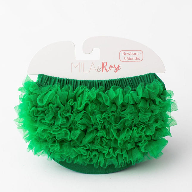 Kelly Green Ruffle Bum Bloomer - Dashing Nova