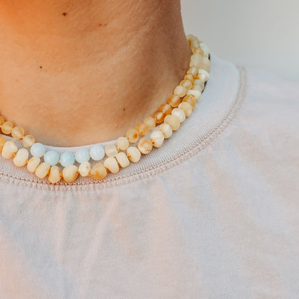 Raw Butterscotch Baltic Amber || Necklace