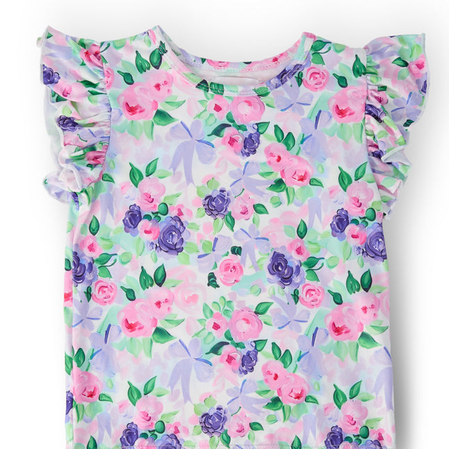 Lavender Love S/S Ruffle Tee - Dashing Nova