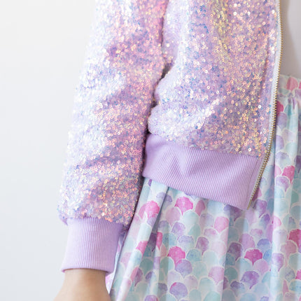 Lavender Sequin Jacket - Dashing Nova