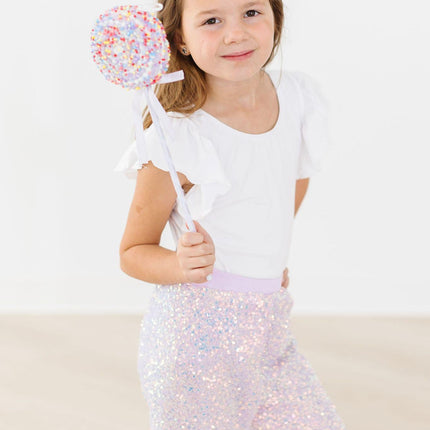 Lavender Sequin Joggers - Dashing Nova