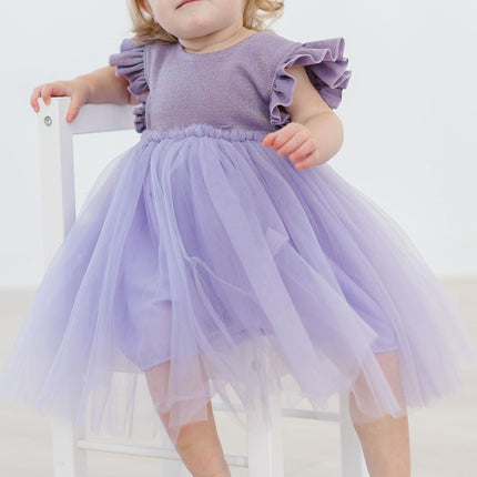 Lavender Shimmer Tutu Dress - Dashing Nova