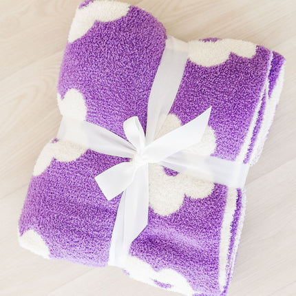 Lilac/Coconut Flower Cozy Blanket - Dashing Nova