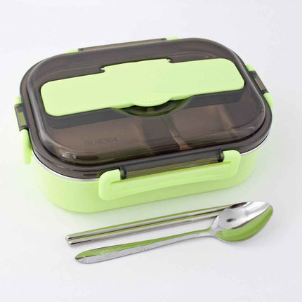 Bento Lunch Box – Includes Thermos Bag, Spoon &  Chopsticks