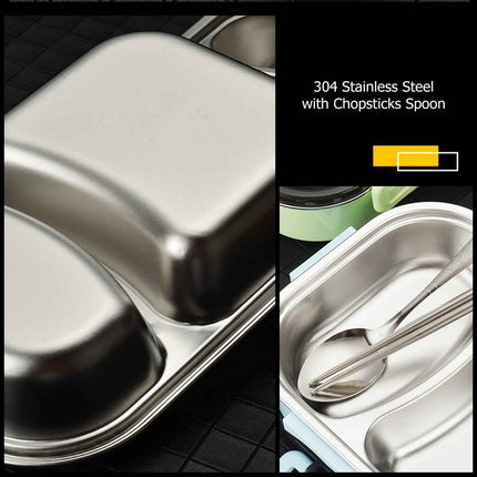 Bento Lunch Box – Includes Thermos Bag, Spoon &  Chopsticks