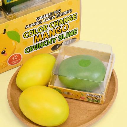 Mango Squeeze ASMR Crunchy Color Change Squishy Stress Relief Fidget Toy