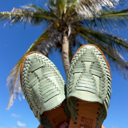 Marbella Huarache Slip-On Teal
