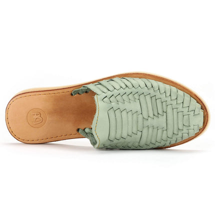 Marbella Huarache Slip-On Teal