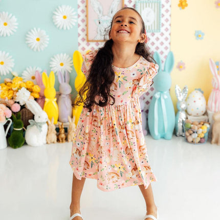 Chicks & Bunnies Ruffle Twirl Dress