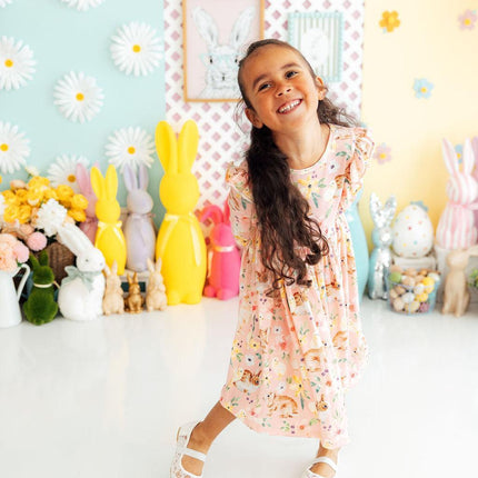 Chicks & Bunnies Ruffle Twirl Dress
