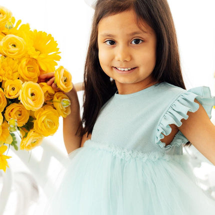 Sage Shimmer Tutu Dress