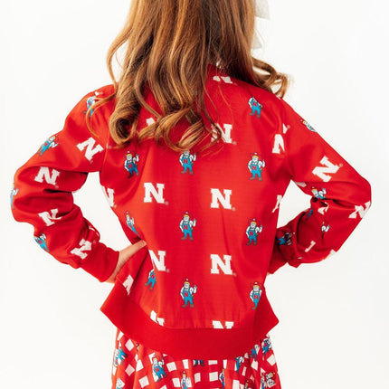 Nebraska Red Herbie Husker Satin Jacket