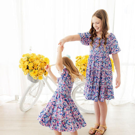 Darling Daisies Smocked Ruffle Dress