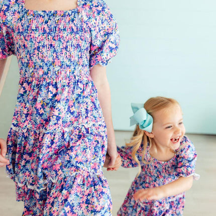 Darling Daisies Smocked Ruffle Dress