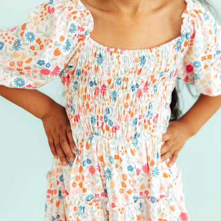 Meadow Magic Smocked Ruffle Dress