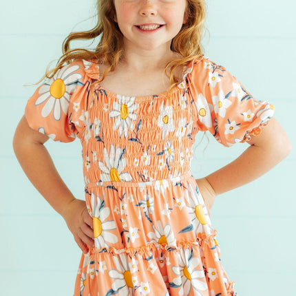 Daisy Darling Smocked Ruffle Dress