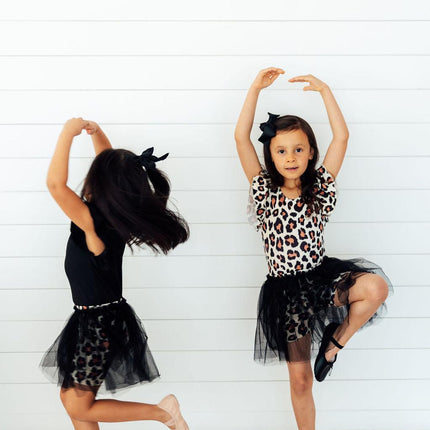 Wild One S/S Flutter Sleeve Leotard
