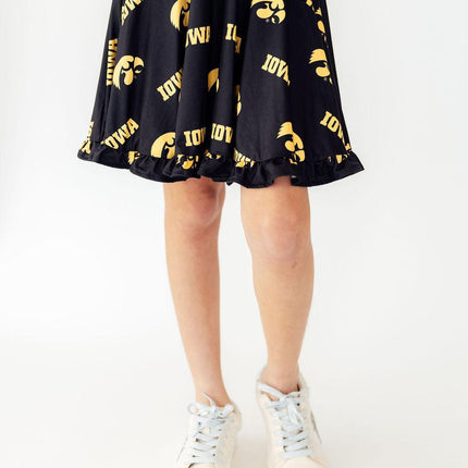 Iowa Black Tigerhawk Twirl Skort