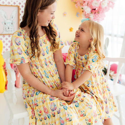 Easter Picnic Smocked Ruffle Dress