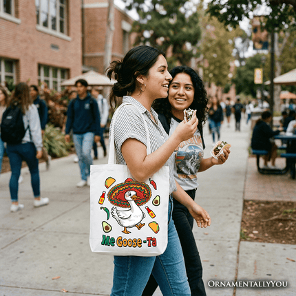 Me Goose-Ta Funny Tote Bag, Mexican Sombrero Goose Gift Shopper