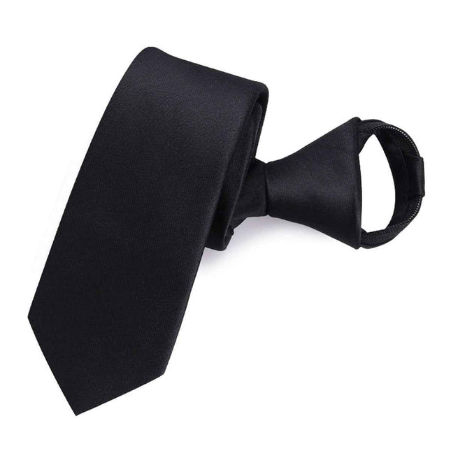 Zipper necktie Polyester Birthday Graduation Gifting Idea Adjustable Pre-Tied Neckwear