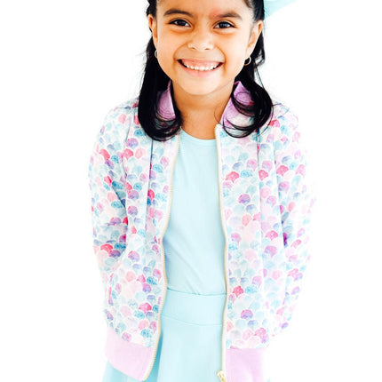 Mermaid Scales Satin Jacket - Dashing Nova