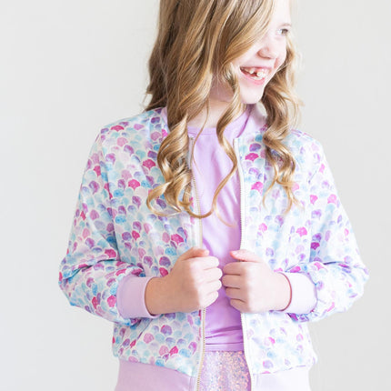 Mermaid Scales Satin Jacket - Dashing Nova