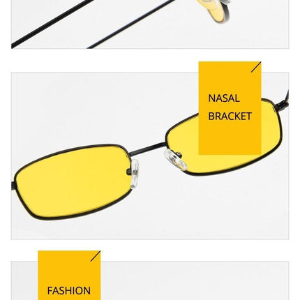 Metal Frame New Square Shape Sunglasses For Women & Men New  Decent & Elegant Lens Mirror New Popular Shades For Ladies Sun Glasses