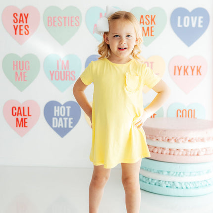 Yellow T-Shirt Dress