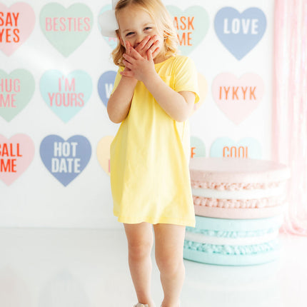 Yellow T-Shirt Dress