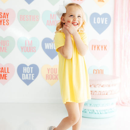 Yellow T-Shirt Dress