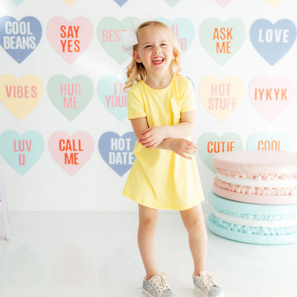 Yellow T-Shirt Dress