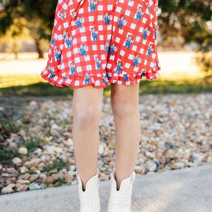 Nebraska Plaid Herbie Husker Twirl Skort