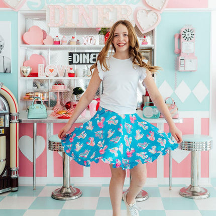 Let the Good Times Roll Ruffle Twirl Skort